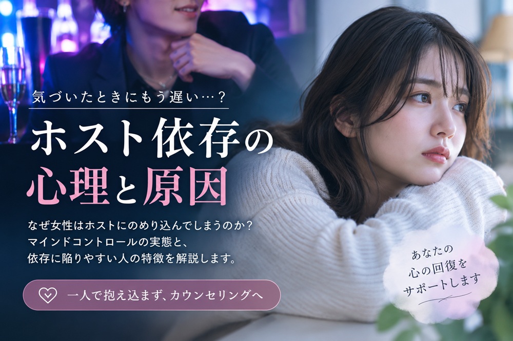 ホスト依存から抜け出せないのはなぜ？依存しやすい女性の特徴とマインドコントロールの心理